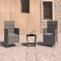 3-piece garden furniture set and gray synthetic rattan cushions by vidaXL, Garden sets - Ref: Foro24-3059364, Price: 371,99 €...