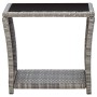 3-piece garden furniture set and gray synthetic rattan cushions by vidaXL, Garden sets - Ref: Foro24-3059364, Price: 371,99 €...