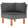 Set de muebles de jardín 12 pzas y cojines ratán sintético gris de vidaXL, Conjuntos de jardín - Ref: Foro24-3059724, Precio:...