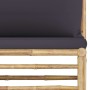 Garden furniture set 9 pieces bamboo and dark gray cushions by vidaXL, Garden sets - Ref: Foro24-3058212, Price: 968,58 €, Di...