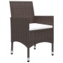 Garden furniture 5 pieces synthetic rattan and brown glass by vidaXL, Garden sets - Ref: Foro24-3058321, Price: 379,27 €, Dis...