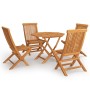 Garten-Essgruppe 5-teilig aus massivem Teakholz von vidaXL, Gartensets - Ref: Foro24-3059581, Preis: 322,99 €, Rabatt: %