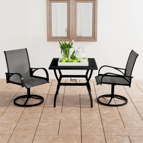 Garden dining set 3 pieces textilene and steel by vidaXL, Garden sets - Ref: Foro24-3060281, Price: 308,25 €, Discount: %