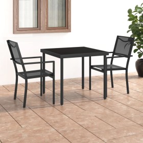 3-piece steel garden dining set by vidaXL, Garden sets - Ref: Foro24-3073522, Price: 161,23 €, Discount: %