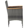 Garden furniture 3 pieces gray synthetic rattan and acacia by vidaXL, Garden sets - Ref: Foro24-3058315, Price: 263,63 €, Dis...