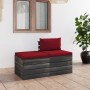 Pallet garden furniture 2 pieces with solid pine wood cushions by vidaXL, Garden sets - Ref: Foro24-3061680, Price: 132,97 €,...