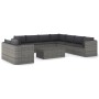 10-piece garden furniture set and gray synthetic rattan cushions by vidaXL, Garden sets - Ref: Foro24-3059489, Price: 1,00 €,...