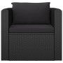 Garden furniture set, 7 pieces, with black synthetic rattan cushions. by vidaXL, Garden sets - Ref: Foro24-3059500, Price: 69...