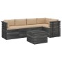 Pallet furniture for garden 6 pcs solid pine wood cushions by vidaXL, Garden sets - Ref: Foro24-3061950, Price: 616,99 €, Dis...