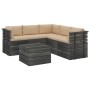 Pallet furniture for garden 6 pcs solid pine wood cushions by vidaXL, Garden sets - Ref: Foro24-3061950, Price: 616,99 €, Dis...