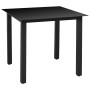 Juego de comedor para jardín 5 piezas negro de vidaXL, Conjuntos de jardín - Ref: Foro24-3060047, Precio: 388,92 €, Descuento: %