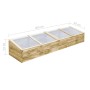 Invernadero de madera de pino impregnada 2 uds 200x50x35 cm de vidaXL, Invernaderos - Ref: Foro24-3055328, Precio: 253,10 €, ...