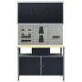 Werkbank mit drei Wandpaneelen und einem Schrank von vidaXL, Arbeitstische - Ref: Foro24-3053437, Preis: 432,67 €, Rabatt: %