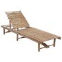 Garden lounger with bamboo cushion by vidaXL, Loungers - Ref: Foro24-3061637, Price: 203,93 €, Discount: %