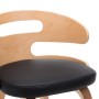 Dining chairs 6 pcs curved wood black synthetic leather by vidaXL, dining chairs - Ref: Foro24-278855, Price: 667,86 €, Disco...