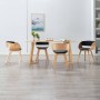 Dining chairs 4 pcs curved wood black synthetic leather by vidaXL, dining chairs - Ref: Foro24-278866, Price: 621,06 €, Disco...