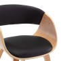 Dining chairs 4 pcs curved wood black synthetic leather by vidaXL, dining chairs - Ref: Foro24-278866, Price: 621,06 €, Disco...