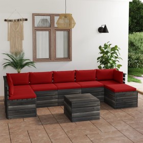 Pallet furniture for garden 8 pcs solid pine wood cushions by vidaXL, Garden sets - Ref: Foro24-3062025, Price: 689,99 €, Dis...