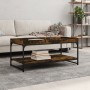 Couchtisch aus geräuchertem Eichenholzwerkstoff, 100 x 49 x 45 cm von vidaXL, Couchtisch - Ref: Foro24-832805, Preis: 50,07 €...