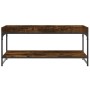 Smoked oak engineered wood coffee table 100x49x45 cm by vidaXL, Coffee table - Ref: Foro24-832805, Price: 36,59 €, Discount: %