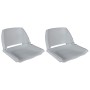 Asiento barco respaldo plegable sin cojín 2uds gris 41x51x48 cm de vidaXL, Piezas para veleros - Ref: Foro24-279101, Precio: ...