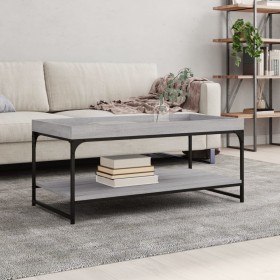 Mesa de centro madera de ingeniería gris Sonoma 100x49x45 cm de vidaXL, Mesas de centro - Ref: Foro24-832806, Precio: 50,94 €...