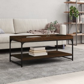 Oak brown engineered wood coffee table 100x49x45 cm by vidaXL, Coffee table - Ref: Foro24-832807, Price: 37,62 €, Discount: %