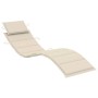 Garden lounger with table and cushion in solid acacia wood by vidaXL, Loungers - Ref: Foro24-3061589, Price: 190,14 €, Discou...