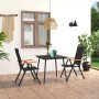 3-teiliges Garten-Essset in Schwarz und Braun von vidaXL, Gartensets - Ref: Foro24-3060088, Preis: 246,17 €, Rabatt: %