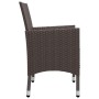 Garten-Bistro-Set 3-teilig PE-Rattan braun gehärtetes Glas von vidaXL, Gartensets - Ref: Foro24-3058381, Preis: 196,78 €, Rab...