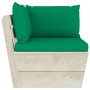 Garden furniture made of 3-piece pallets and fir wood cushions by vidaXL, Garden sets - Ref: Foro24-3063425, Price: 193,99 €,...