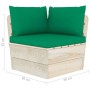 Garden furniture made of 3-piece pallets and fir wood cushions by vidaXL, Garden sets - Ref: Foro24-3063425, Price: 193,99 €,...