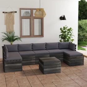 Pallet furniture for garden 8 pcs solid pine wood cushions by vidaXL, Garden sets - Ref: Foro24-3062019, Price: 771,91 €, Dis...