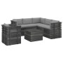 Garden pallet furniture 7 pieces cushions solid pine wood by vidaXL, Garden sets - Ref: Foro24-3061912, Price: 637,60 €, Disc...