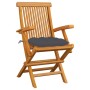 Garden chairs 3 units teak wood with anthracite gray cushions by vidaXL, Garden chairs - Ref: Foro24-3062529, Price: 228,71 €...