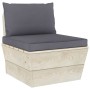 9-piece pallet garden furniture and fir wood cushions by vidaXL, Garden sets - Ref: Foro24-3063600, Price: 630,99 €, Discount: %