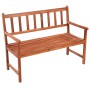 Garden bench with cushion solid acacia wood 120 cm by vidaXL, garden benches - Ref: Foro24-3063771, Price: 183,36 €, Discount: %