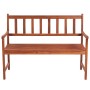 Garden bench with cushion solid acacia wood 120 cm by vidaXL, garden benches - Ref: Foro24-3063771, Price: 183,36 €, Discount: %