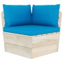 4-Sitzer-Gartensofa aus Paletten mit Kissen aus Tannenholz von vidaXL, Gartensets - Ref: Foro24-3063448, Preis: 430,03 €, Rab...