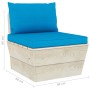 6-piece pallet garden furniture and fir wood cushions by vidaXL, Garden sets - Ref: Foro24-3063532, Price: 520,82 €, Discount: %