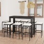 9-piece garden bar set with black PE rattan cushions by vidaXL, Garden sets - Ref: Foro24-3064790, Price: 382,99 €, Discount: %