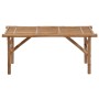 Folding garden bench with bamboo cushion 118 cm by vidaXL, garden benches - Ref: Foro24-3063865, Price: 69,99 €, Discount: %