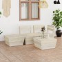 Pallet furniture for garden 4 pcs impregnated fir wood by vidaXL, Garden sets - Ref: Foro24-3063712, Price: 175,70 €, Discoun...