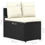 6-teiliges Gartensofa-Set und schwarze synthetische Rattankissen von vidaXL, Gartensets - Ref: Foro24-3064894, Preis: 497,90 ...