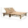 Bamboo lounger with cushions for 2 people by vidaXL, Loungers - Ref: Foro24-3063950, Price: 330,21 €, Discount: %