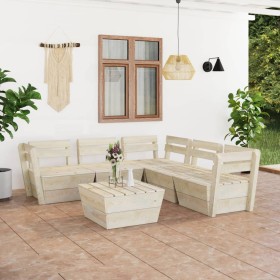 6 Stück imprägnierte Palettenmöbel aus Tannenholz für den Garten von vidaXL, Gartensets - Ref: Foro24-3063720, Preis: 322,99 ...