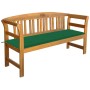 Garden bench with cushion solid acacia wood 157 cm by vidaXL, garden benches - Ref: Foro24-3064271, Price: 179,65 €, Discount: %