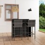 Garden bar furniture set 3 pieces gray by vidaXL, Garden sets - Ref: Foro24-3064887, Price: 307,82 €, Discount: %