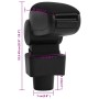 Car armrest ABS black 13x32x(32.5-49) cm by vidaXL, Motor vehicle seats - Ref: Foro24-154665, Price: 36,24 €, Discount: %