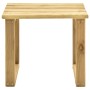 Tumbona de jardín con mesa y cojín de madera de pino impregnada de vidaXL, Tumbonas - Ref: Foro24-3065866, Precio: 133,08 €, ...